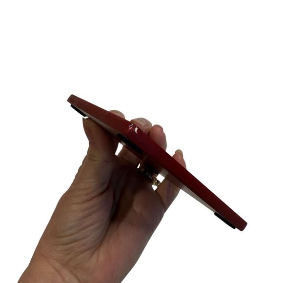 Pier 1 Imports Hand Painted Glass Top Wooden Coasters Set of Four in Box - Picture 13 of 16